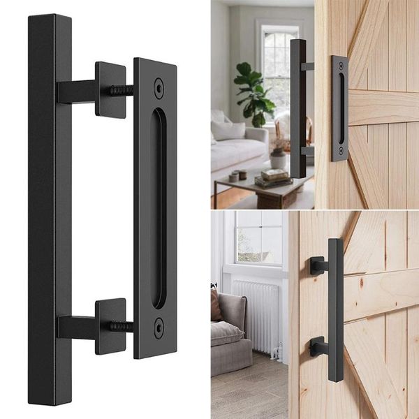 handles & pulls barn door pull handle set 12 in square and flush black hardware sliding
handles & pulls barn door pull handle set 12 in square and flush black hardware sliding