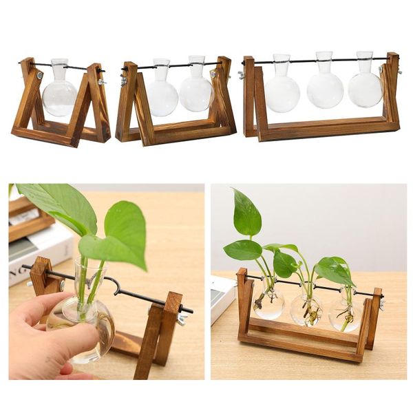 vases glass planter bulb vase, deskplant terrarium with retro wooden stand and metal swivel holder for hydroponics plants decor
vases glass planter bulb vase, deskplant terrarium with retro wooden stand and metal swivel holder for hydroponics plants decor