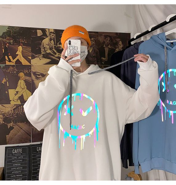 oversized men smile print autumm headwear hoodie pullovers hip pop streetwear male casual fashion loose style hooded clothes, Black
oversized men smile print autumm headwear hoodie pullovers hip pop streetwear male casual fashion loose style hooded clothes, Black