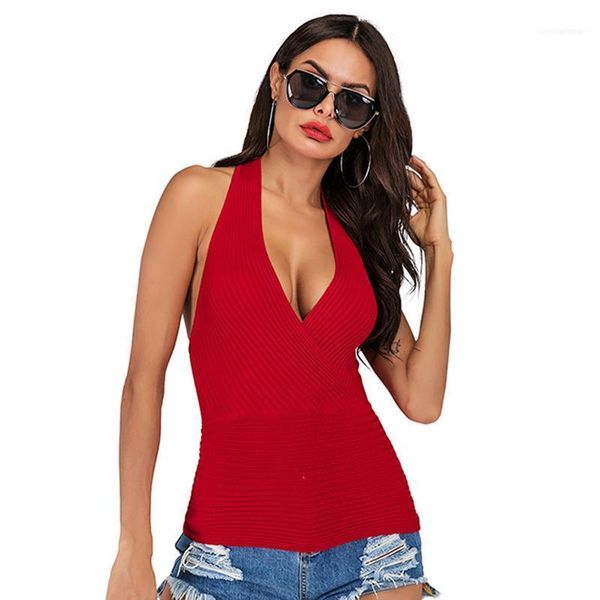 women's tanks & camis summer women clothes backless cross deep v-neck knitted tank 2021 bandage wrap ladies bustier femme1, White
women's tanks & camis summer women clothes backless cross deep v-neck knitted tank 2021 bandage wrap ladies bustier femme1, White