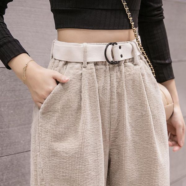 women's pants & capris casual streetwear harem women autumn winter loose elastic waist corduroy ladies trousers harajuku velvet warm fe, Black;white
women's pants & capris casual streetwear harem women autumn winter loose elastic waist corduroy ladies trousers harajuku velvet warm fe, Black;white