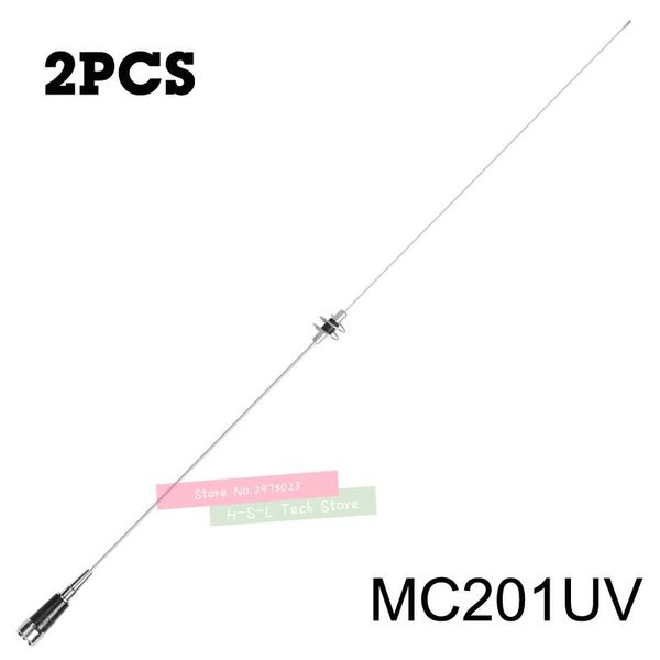 walkie talkie 2pcs dual band stainless steel high gain mobile radio antenna 144/430mhz uhf/vhf car accessories for zastone
walkie talkie 2pcs dual band stainless steel high gain mobile radio antenna 144/430mhz uhf/vhf car accessories for zastone