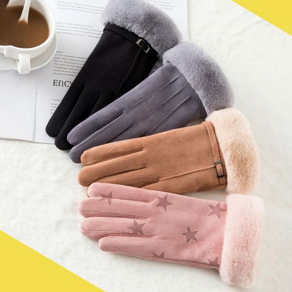 five fingers gloves 2021 winter women suede warm double layer thick plush autumn outdoor windproof touch screen mitts, Blue;gray
five fingers gloves 2021 winter women suede warm double layer thick plush autumn outdoor windproof touch screen mitts, Blue;gray