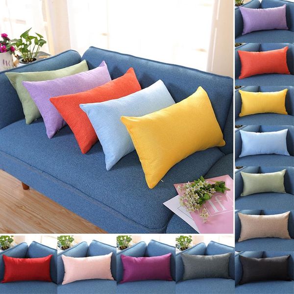 pillow case rectangular cushion cover cotton linen throw pillowcase for home decorative removable washable 50x30cm
pillow case rectangular cushion cover cotton linen throw pillowcase for home decorative removable washable 50x30cm
