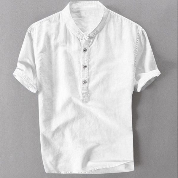 men's casual shirts summer men short sleeve cool and thin breathable shirt brand linen male slim solid cotton dress man camisa, White;black
men's casual shirts summer men short sleeve cool and thin breathable shirt brand linen male slim solid cotton dress man camisa, White;black