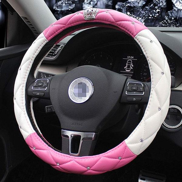 steering wheel covers queen's auto cover with noble crown bling diamond soft leather car stylish series universal 38cm accessories
steering wheel covers queen's auto cover with noble crown bling diamond soft leather car stylish series universal 38cm accessories