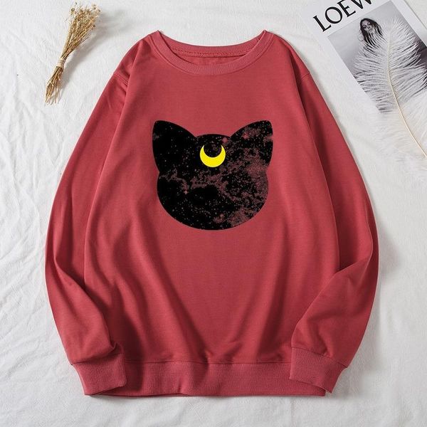women's hoodies & sweatshirts women autumn pullover fashion long sleeve cat moon print female graphic casual sweatshirt ladies regular, Black
women's hoodies & sweatshirts women autumn pullover fashion long sleeve cat moon print female graphic casual sweatshirt ladies regular, Black