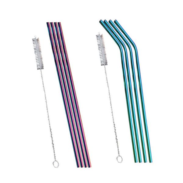 drinking straws 4pcs metal + 1pcs brush reusable stainless steel curved / straight filter with tea coffee tool
drinking straws 4pcs metal + 1pcs brush reusable stainless steel curved / straight filter with tea coffee tool