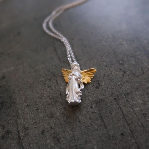 chains angel pendant silver necklace men and women couple personality birthday gift jewelry accessories
chains angel pendant silver necklace men and women couple personality birthday gift jewelry accessories
