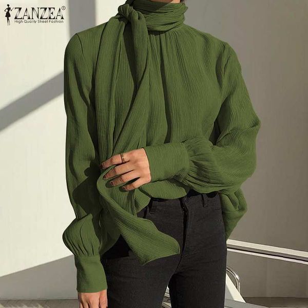 blouses 2021 fashion women's turtleneck blouse spring puff sleeve shirts casual office ladies lace up solid work oversized, White
blouses 2021 fashion women's turtleneck blouse spring puff sleeve shirts casual office ladies lace up solid work oversized, White