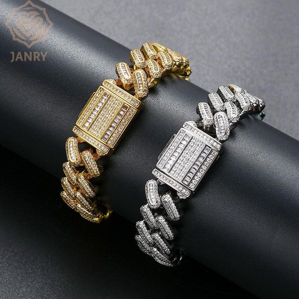 link, chain janry fashion 15mm miami box clasp cuban link baguette zircon bracelet hip hop rock jewelry for men women, Black
link, chain janry fashion 15mm miami box clasp cuban link baguette zircon bracelet hip hop rock jewelry for men women, Black