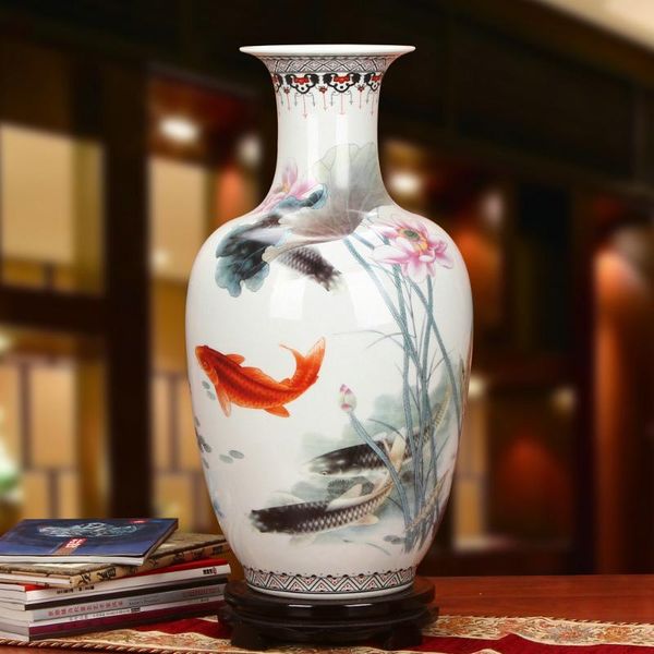 vases jingdezhen porcelain vase lotus fish large modern decorative floor for home
vases jingdezhen porcelain vase lotus fish large modern decorative floor for home