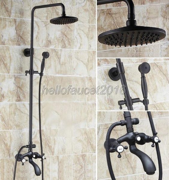 bathroom 8 inch black oil rubbed bronze rainfall shower faucet set with bath tub mixer taps + handheld wall mount lhg115 sets
bathroom 8 inch black oil rubbed bronze rainfall shower faucet set with bath tub mixer taps + handheld wall mount lhg115 sets