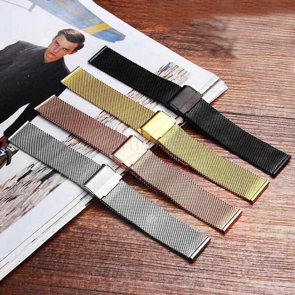 watch bands universal milanese band 18mm 20mm 22mm silver rose gold black stainless steel straps replacement bracelet for smart, Black;brown
watch bands universal milanese band 18mm 20mm 22mm silver rose gold black stainless steel straps replacement bracelet for smart, Black;brown