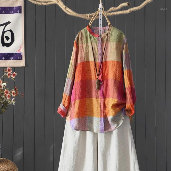 women's jackets moshangxuan literature and art leisure long sleeve silk shirt spring loose medium color contrast plaid, Black;brown
women's jackets moshangxuan literature and art leisure long sleeve silk shirt spring loose medium color contrast plaid, Black;brown