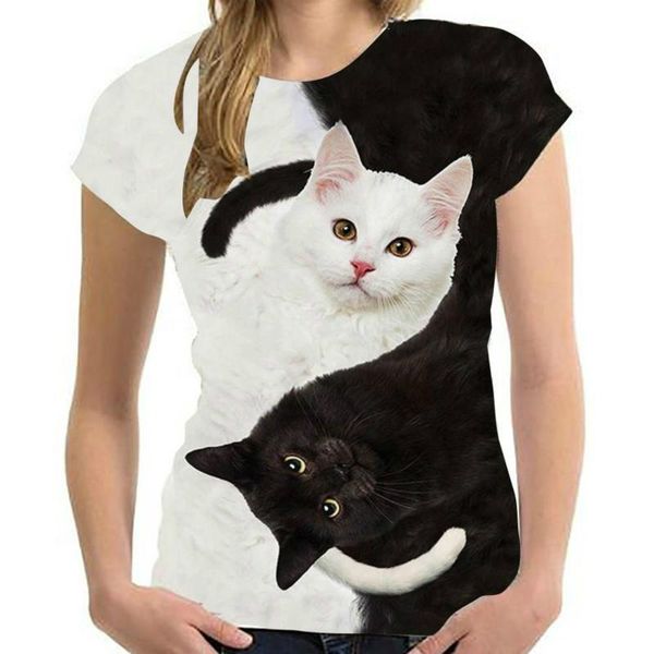men's t-shirts modern t-shirt men women 3d cat print short sleeve camis, White;black
men's t-shirts modern t-shirt men women 3d cat print short sleeve camis, White;black