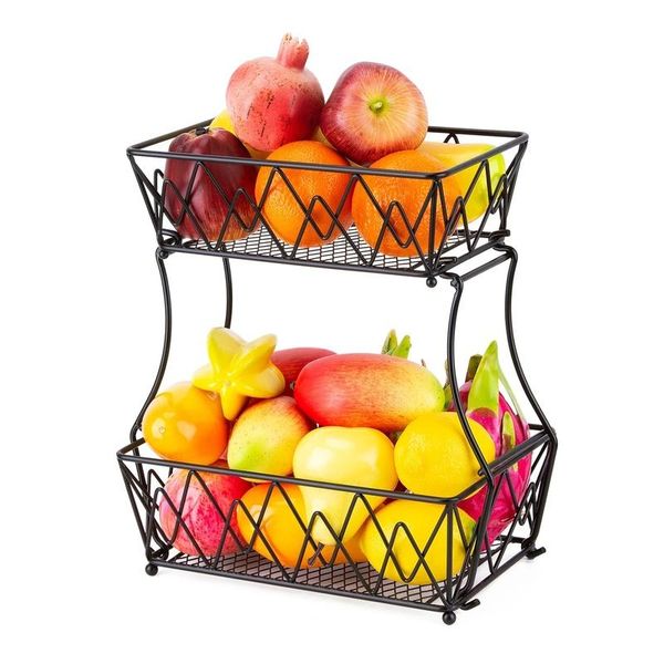 storage baskets metal fruit basket stand holder 2 tier vegetable shelf detachable bread display kitchen sundries organizer
storage baskets metal fruit basket stand holder 2 tier vegetable shelf detachable bread display kitchen sundries organizer