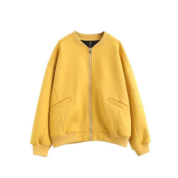 women's jackets baseball jacket kuan song casual simple zipper yellow sports ladies modern sleeve outwear gg50yf, Black;brown
women's jackets baseball jacket kuan song casual simple zipper yellow sports ladies modern sleeve outwear gg50yf, Black;brown
