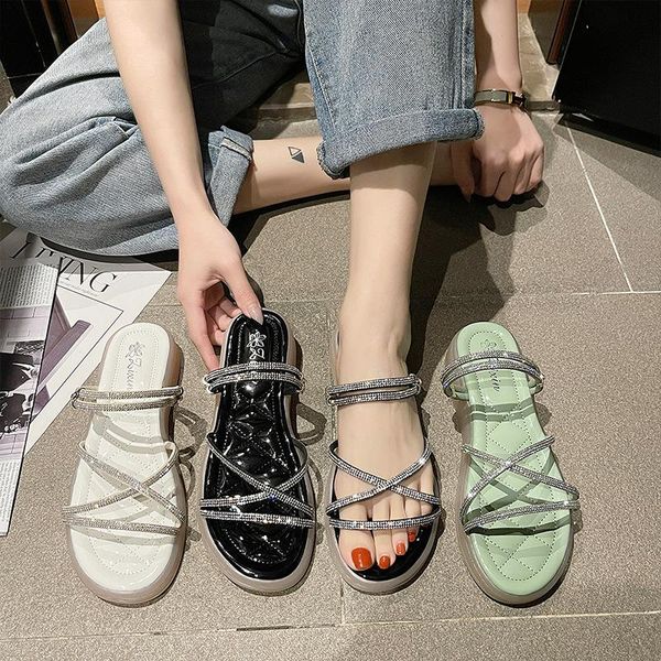 shoes women slippers casual on a wedge slides pantofle platform med soft luxury flat 2021 summer basic bonded leather scandals, Black
shoes women slippers casual on a wedge slides pantofle platform med soft luxury flat 2021 summer basic bonded leather scandals, Black
