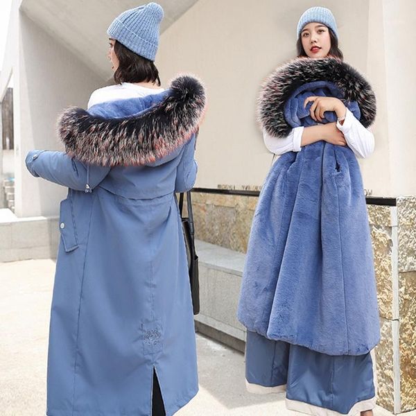 women winter jacket with large fur hooded arrival female long coat parkas lining six color plus size1, Black
women winter jacket with large fur hooded arrival female long coat parkas lining six color plus size1, Black