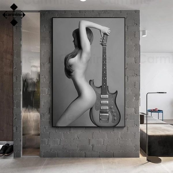 paintings busty naked lady with guitar print picture wall art black and white canvas painting long hair poster for home decor
paintings busty naked lady with guitar print picture wall art black and white canvas painting long hair poster for home decor