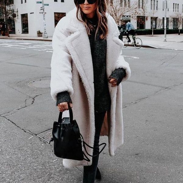 women's jackets women jacket autumn fashion loose warm polar fleece long sleeve lapel buckle solid ladies coat plus size, Black;brown
women's jackets women jacket autumn fashion loose warm polar fleece long sleeve lapel buckle solid ladies coat plus size, Black;brown