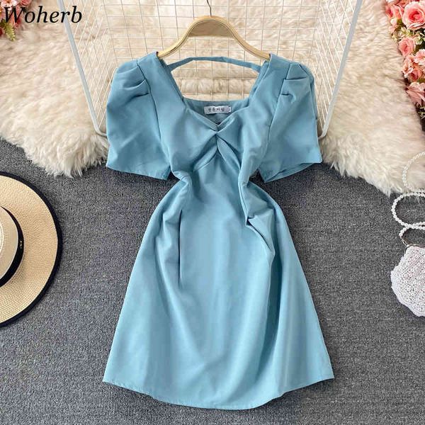 summer elegant square collar dress women short puff sleeve mini dresses party korean robe femme 210519, Black;gray
summer elegant square collar dress women short puff sleeve mini dresses party korean robe femme 210519, Black;gray