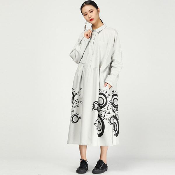casual dresses fashion tide spring retro print shirt dress for women personality female's long sleeve clothing vestido yg555, Black;gray
casual dresses fashion tide spring retro print shirt dress for women personality female's long sleeve clothing vestido yg555, Black;gray
