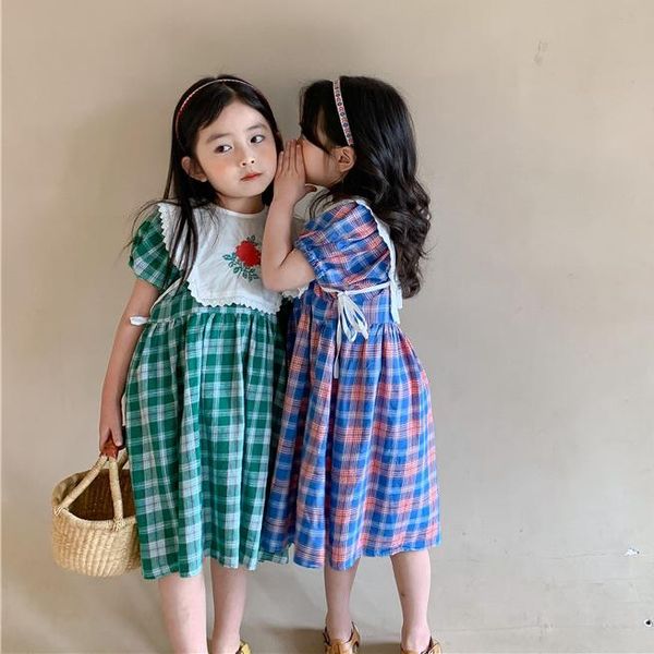 summer arrival girls fashion plaid dress kids korean design dresses girl's, Red;yellow
summer arrival girls fashion plaid dress kids korean design dresses girl's, Red;yellow