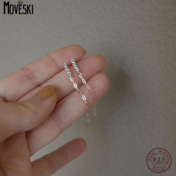 stud moveski 925 sterling silver korea temperament shiny zircon tassel earrings for women fashion wedding 14k gold jewelry, Golden;silver
stud moveski 925 sterling silver korea temperament shiny zircon tassel earrings for women fashion wedding 14k gold jewelry, Golden;silver