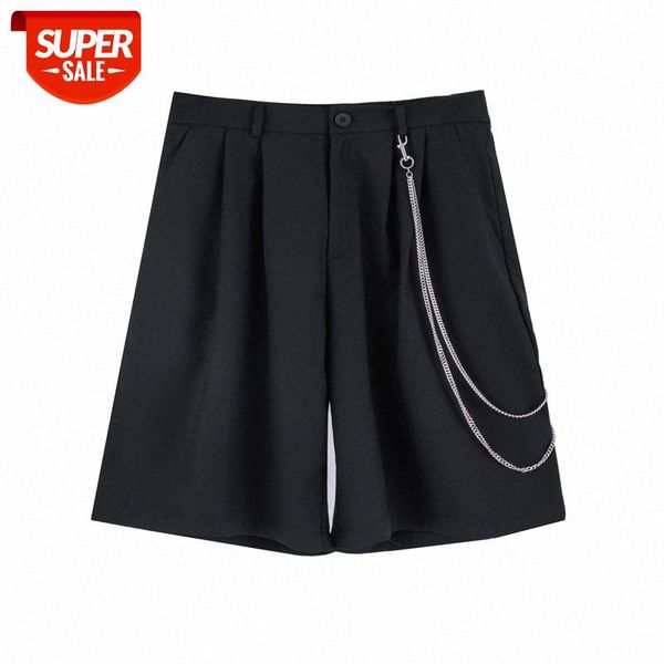 dark black metal chain decoration suit shorts men's street drape casual five-point pants #qa3e
dark black metal chain decoration suit shorts men's street drape casual five-point pants #qa3e