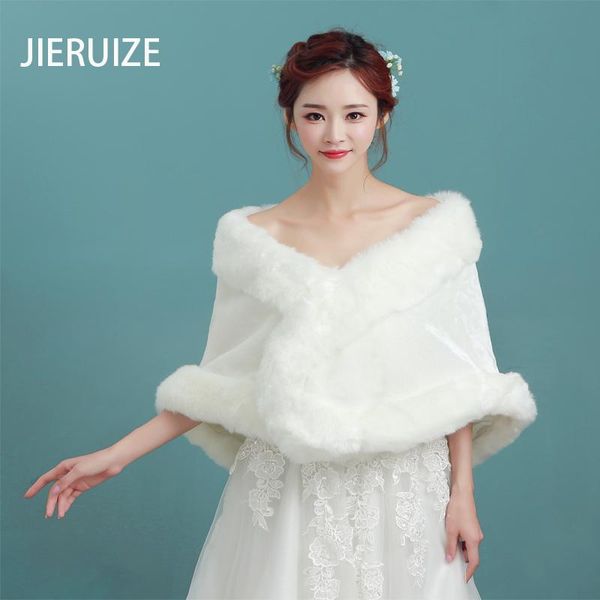 wraps & jackets jieruize winter wedding bridal shawl warm shrug faux fur wrap petal wave edge short cloak lady thick party cold-proof cape, White
wraps & jackets jieruize winter wedding bridal shawl warm shrug faux fur wrap petal wave edge short cloak lady thick party cold-proof cape, White