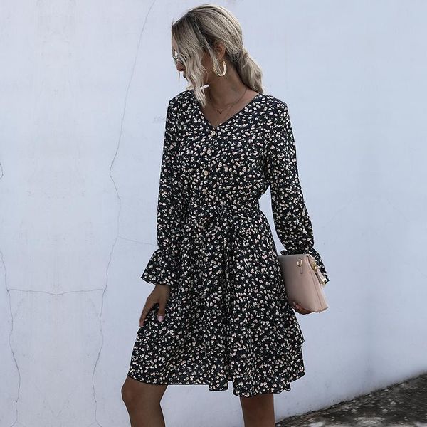 casual dresses vintage floral dress women butterfly sleeve high waist chiffon print bandage knee length for, Black;gray
casual dresses vintage floral dress women butterfly sleeve high waist chiffon print bandage knee length for, Black;gray