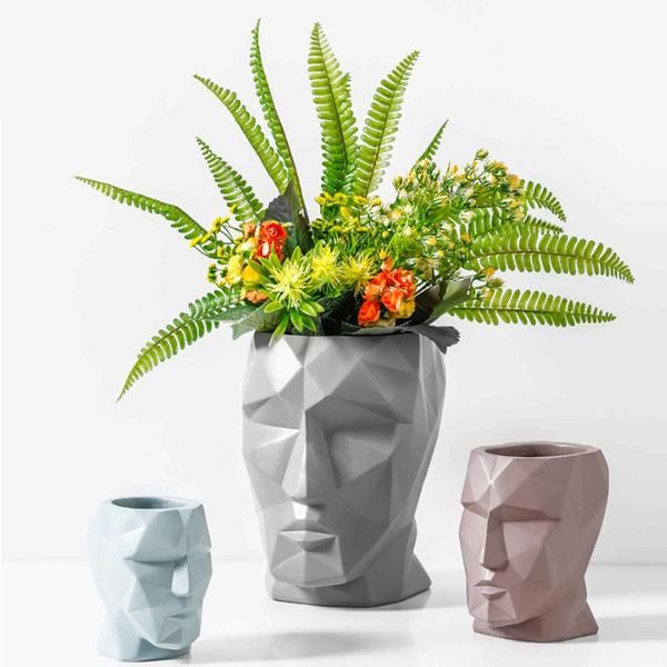 vases nordic ins creative ceramic face flower decoration modern david dried vase ornaments home living room arrangement
vases nordic ins creative ceramic face flower decoration modern david dried vase ornaments home living room arrangement
