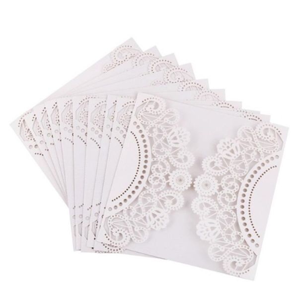 greeting cards 10pcs/pack laser cut white wedding invitation cover bridal shower birthday party supplies hollow out covers
greeting cards 10pcs/pack laser cut white wedding invitation cover bridal shower birthday party supplies hollow out covers