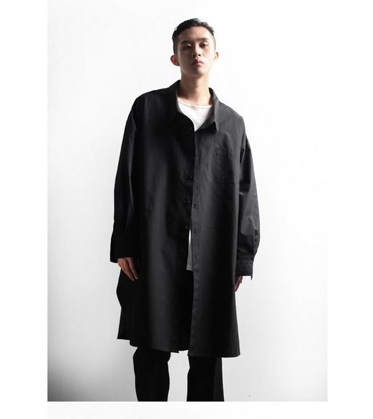 style retro stand collar medium length windbreaker men's japanese and korean loose trend jacket jackets, Black;brown
style retro stand collar medium length windbreaker men's japanese and korean loose trend jacket jackets, Black;brown
