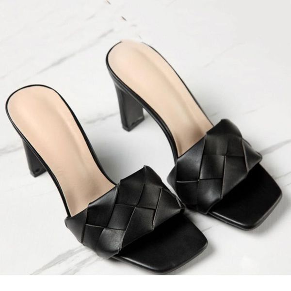 women casual daily high heel slipper design summer square head large size 36-42 slippers female 2021, Black
women casual daily high heel slipper design summer square head large size 36-42 slippers female 2021, Black
