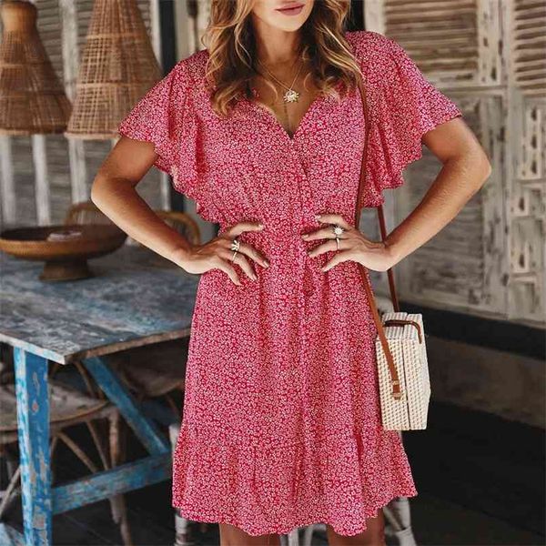 summer elegant ruffled print mini dress women v neck fashion printed short beach dresses women sundresses vestidos 210508, Black;gray
summer elegant ruffled print mini dress women v neck fashion printed short beach dresses women sundresses vestidos 210508, Black;gray