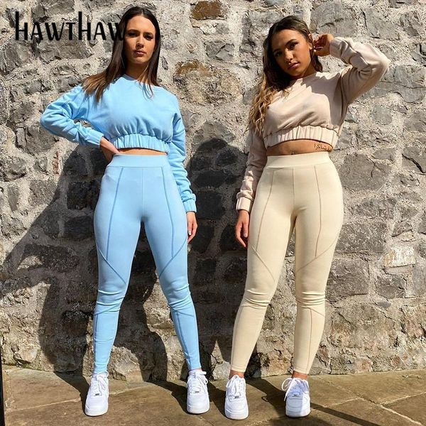 women's two piece pants hawthaw women autumn long sleeve sweatshirt sweatpants pant set sportswear 2021 fall clothes wholesale items, White
women's two piece pants hawthaw women autumn long sleeve sweatshirt sweatpants pant set sportswear 2021 fall clothes wholesale items, White