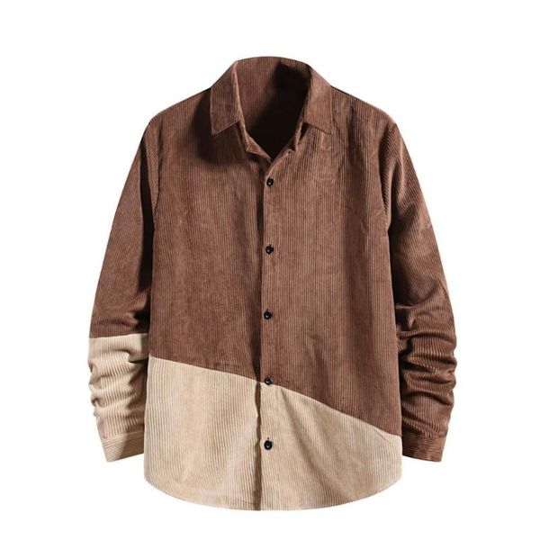 men casual slim fit corduroy shirt spring turn-down collar shirts blouse long sleeve harajuku male fashion loose clothing men's, White;black
men casual slim fit corduroy shirt spring turn-down collar shirts blouse long sleeve harajuku male fashion loose clothing men's, White;black