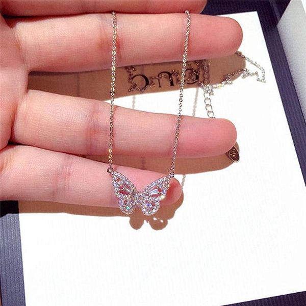 pendant necklaces butterfly necklace elegant gold stainless steel charms for women, Silver
pendant necklaces butterfly necklace elegant gold stainless steel charms for women, Silver