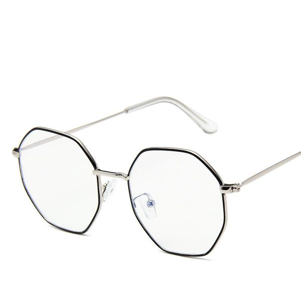 fashion sunglasses frames metal polygon anti blue light glasses men and women flat eyeglasses frame, Black
fashion sunglasses frames metal polygon anti blue light glasses men and women flat eyeglasses frame, Black
