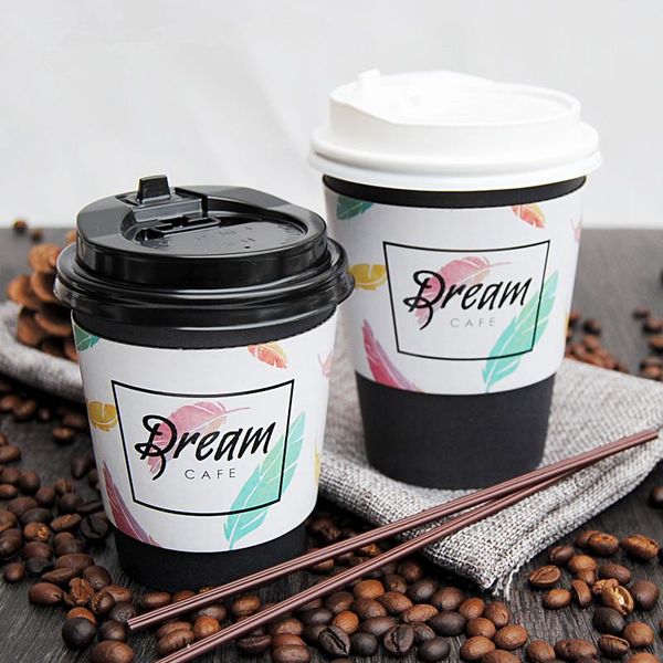 disposable cups & straws fashion 50pcs thick paper cup coffee 500ml milk tea drinks packaging with lid and insulation set
disposable cups & straws fashion 50pcs thick paper cup coffee 500ml milk tea drinks packaging with lid and insulation set