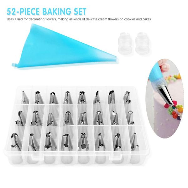 baking & pastry tools 52pcs/set stainless steel cake nozzles style tips decoration dessert with box supplies
baking & pastry tools 52pcs/set stainless steel cake nozzles style tips decoration dessert with box supplies