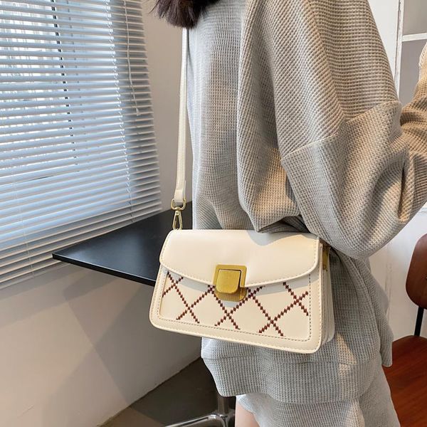 evening bags panelled thread woman's shoulder bag modern style small flap crossbody pu leather horizontal square women
evening bags panelled thread woman's shoulder bag modern style small flap crossbody pu leather horizontal square women