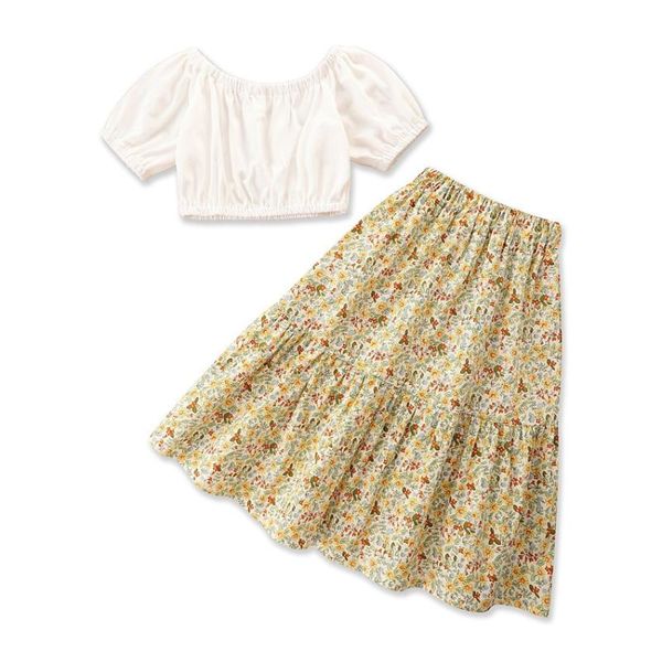 clothing sets toddler children girls summer thin short sleeve t-shiirts flower skirts kids baby fashion clothes 2pcs 1-6y, White
clothing sets toddler children girls summer thin short sleeve t-shiirts flower skirts kids baby fashion clothes 2pcs 1-6y, White