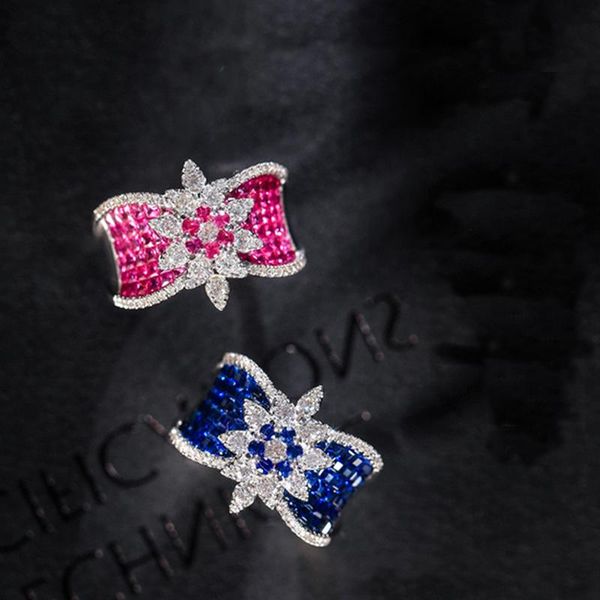 cluster rings 2021 trend silver ring europe america luxury charm flower inlay colorful cubic zircon women's wedding fine jewelry gift, Golden;silver
cluster rings 2021 trend silver ring europe america luxury charm flower inlay colorful cubic zircon women's wedding fine jewelry gift, Golden;silver