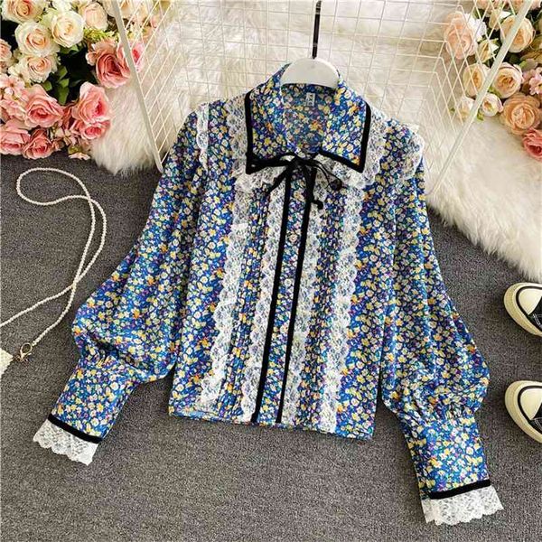 spring autumn sweet doll collar single-breasted floral shirt female temperament lace puff sleeve loose blouse uk669 210506, White
spring autumn sweet doll collar single-breasted floral shirt female temperament lace puff sleeve loose blouse uk669 210506, White