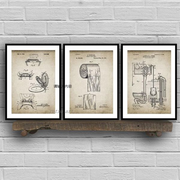 paintings retro poster wall art flush toilet paper lid patent canvas painting washing room decor pairs pictures and prints
paintings retro poster wall art flush toilet paper lid patent canvas painting washing room decor pairs pictures and prints