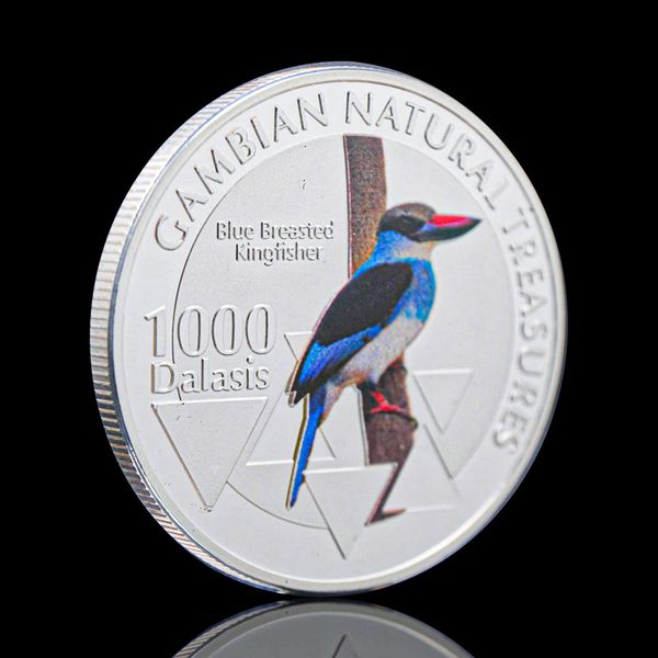 50pcs non magnetic silver plated gambian natural treasumres african blue breasted kingfisher medal souvenirs coin animal collectible coins
50pcs non magnetic silver plated gambian natural treasumres african blue breasted kingfisher medal souvenirs coin animal collectible coins